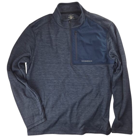 G.H. Bass & Co. Other - G.H. Bass | Blue Quarter Zip Fleece with Chest Pocket | Size M
